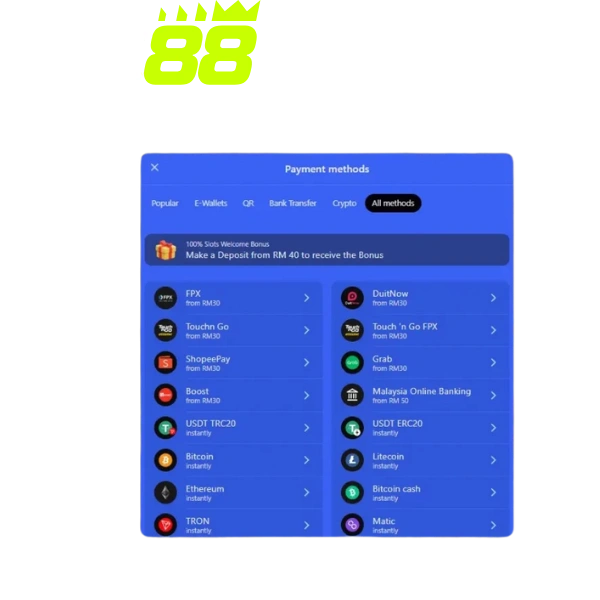 Instant Deposit Methods for Malaysian Players